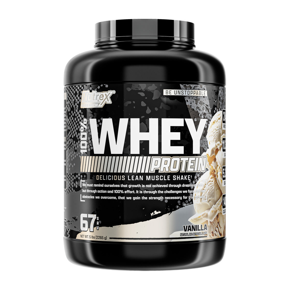 Nutrex 100% Whey Protein - Vanilla (5 lb)