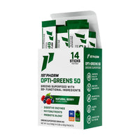 1st Phorm Opti-Greens 50 Natural Berry, box of 14 stick packs
