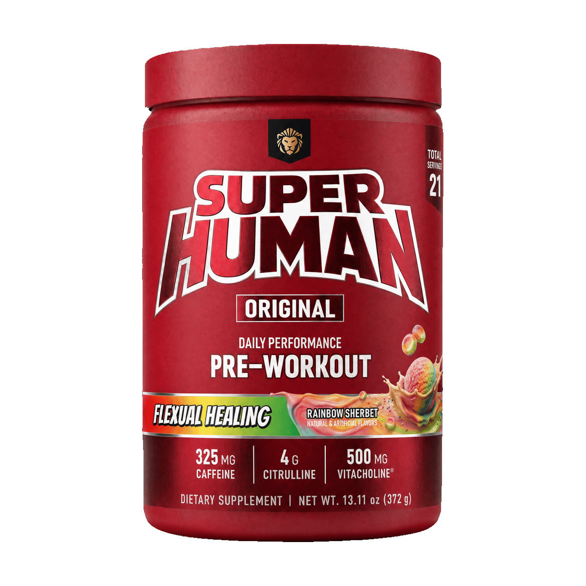 Alpha Lion SuperHuman Original Pre-Workout Flexual Healing