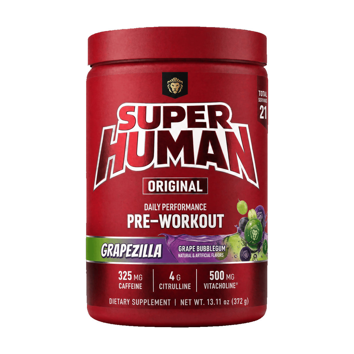 Alpha Lion SuperHuman Original Pre-Workout Grapezilla