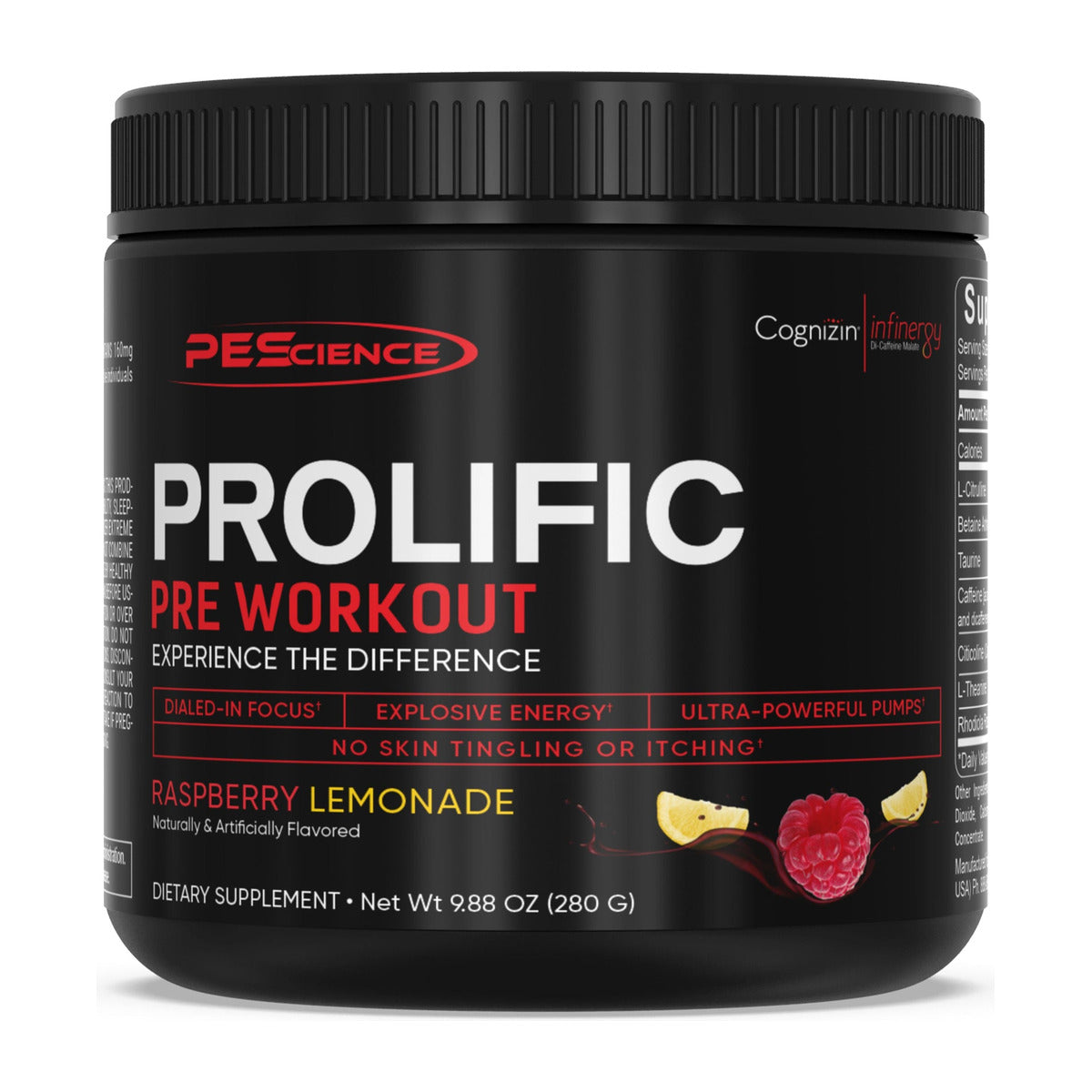 PEScience Prolific Pre-Workout - Raspberry Lemonade
