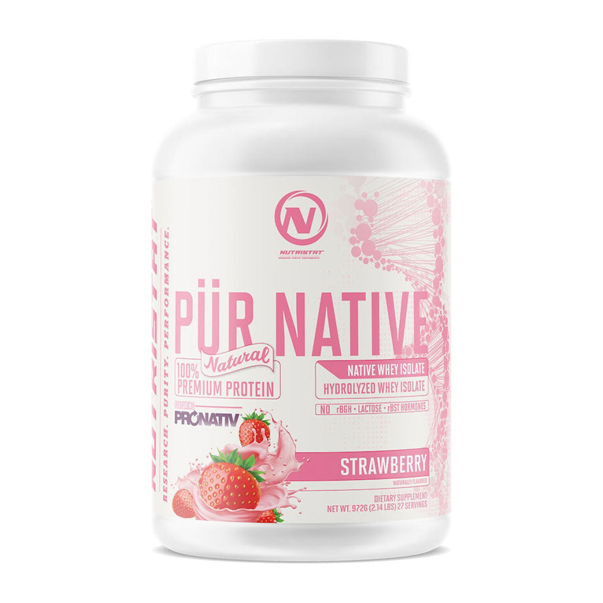 Nutristat PÜR NATIVE Natural - 27 Servings / Strawberry