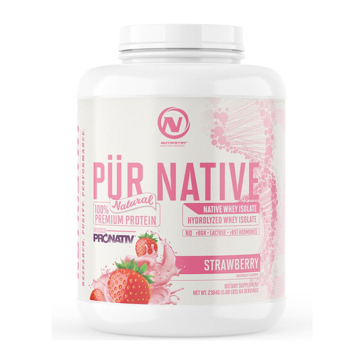 Nutristat PÜR NATIVE Natural - 64 Servings / Strawberry