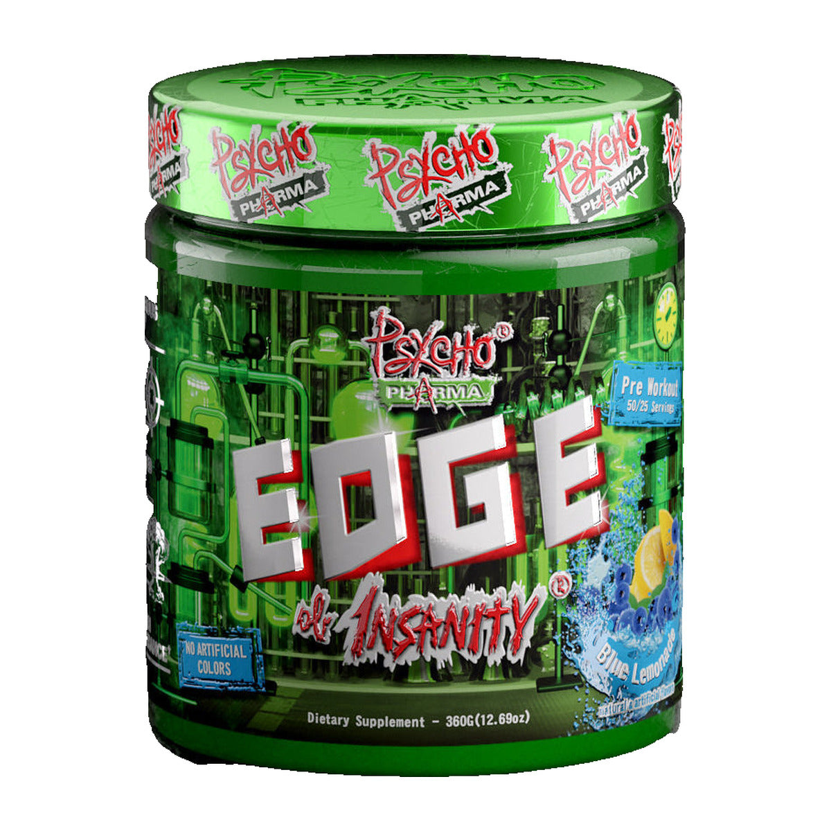 Psycho Pharma Edge of Insanity Pre-Workout - Blue Lemonade