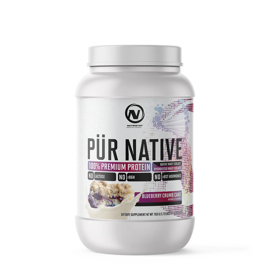 Nutristat PÜR NATIVE - 27 Servings / Blueberry Crumb Cake