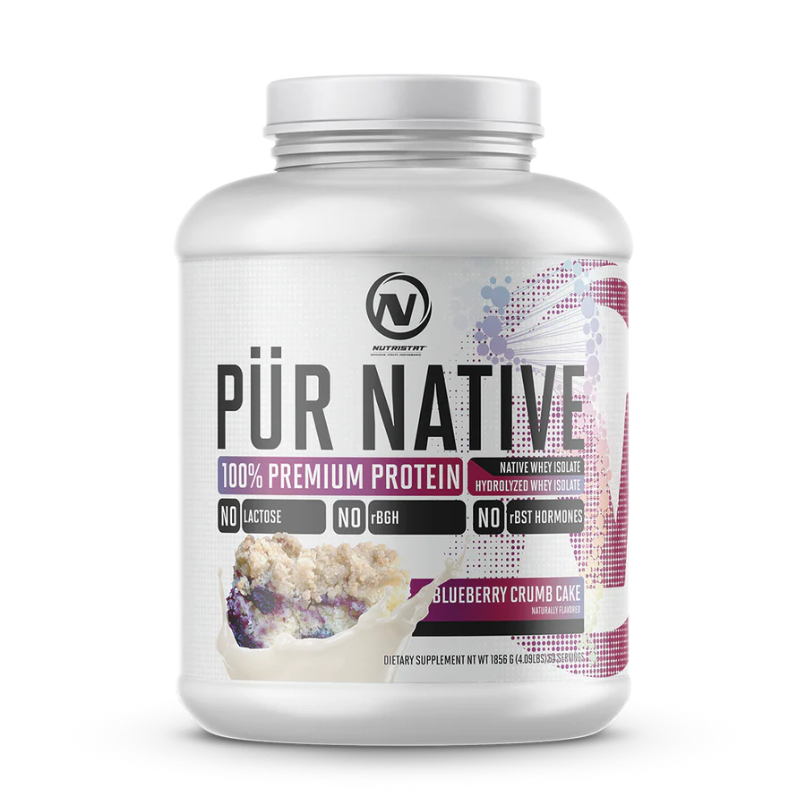 Nutristat PÜR NATIVE - 64 Servings / Blueberry Crumb Cake