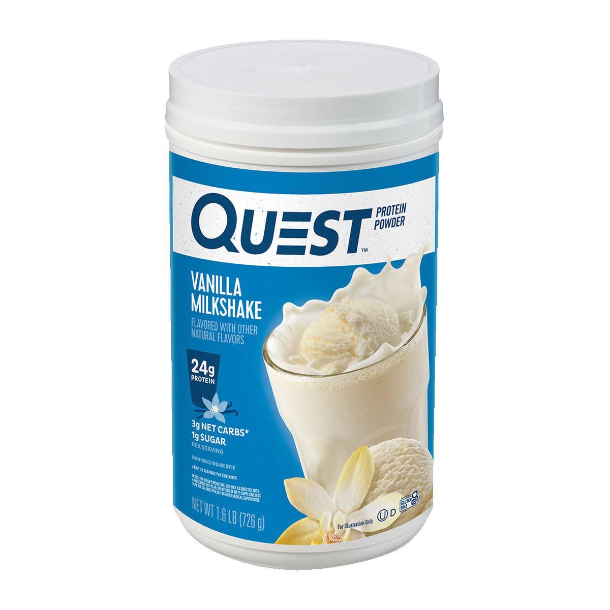 Quest Nutrition Protein Powder - Vanilla Milkshake (1.6 lb)