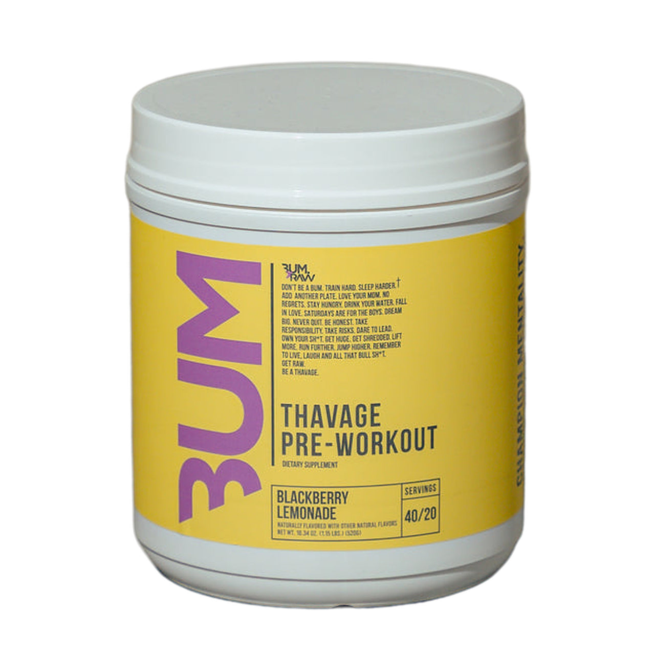 CBUM Thavage Pre-Workout - Blackberry Lemonade