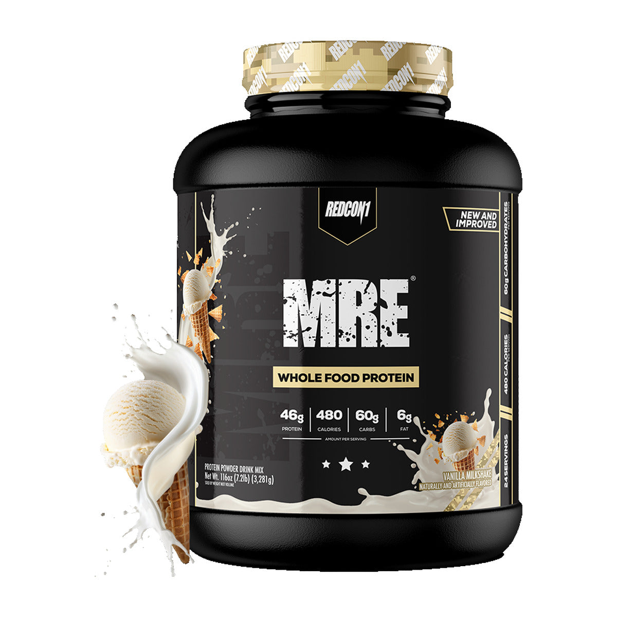 Redcon1 MRE Whole Food Meal Replacement - Vanilla Milkshake