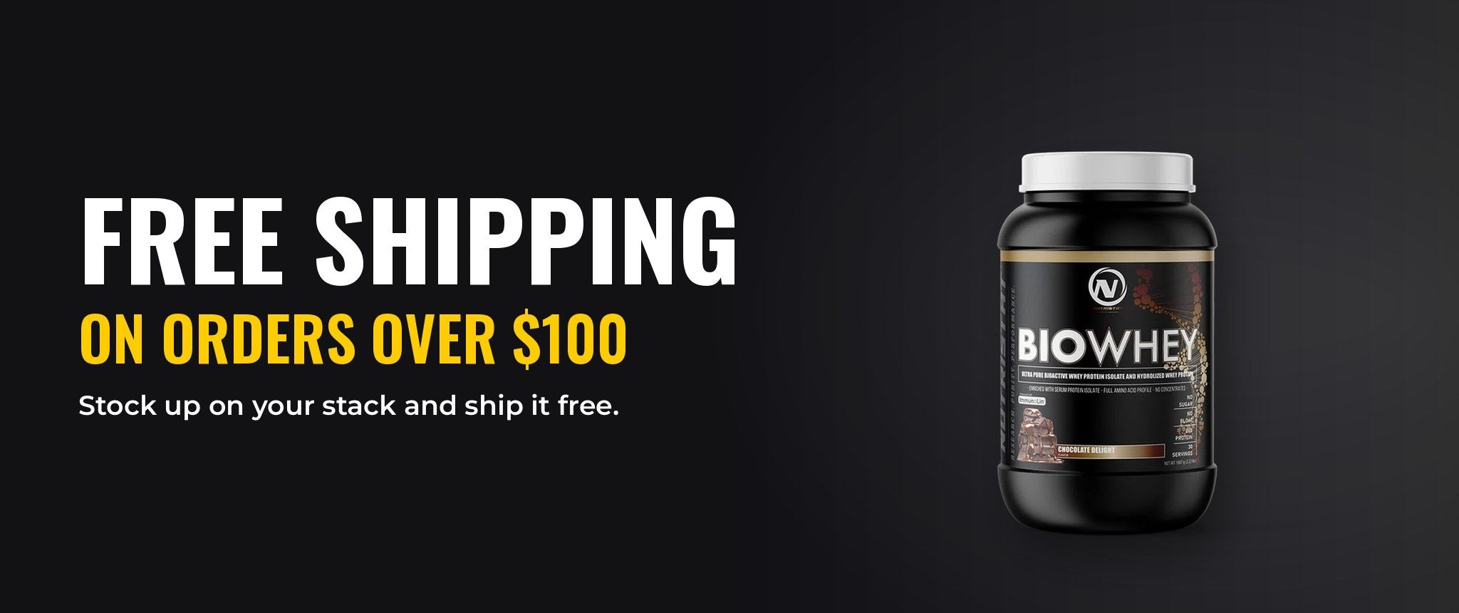 Free shipping on orders over $100