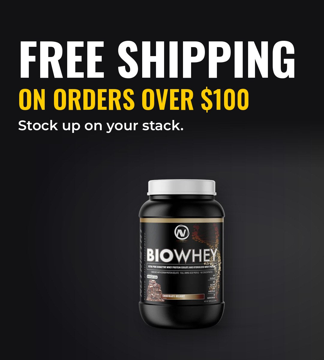 Free shipping on orders over $100