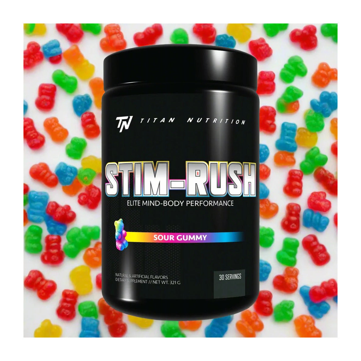 Titan Nutrition Stim-Rush Pre-Workout - Sour Gummy