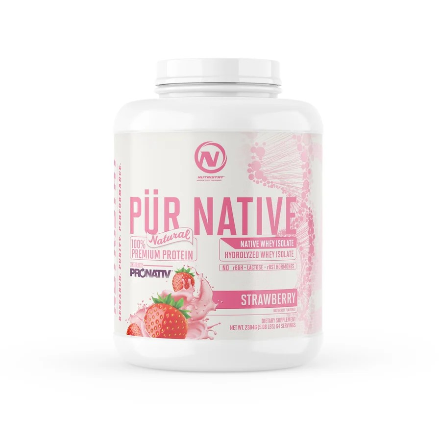 Nutristat PÜR NATIVE NATURAL - 64 Servings / Strawberry