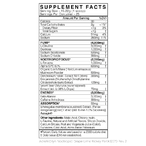 Black Market Adrenolyn Nootropic