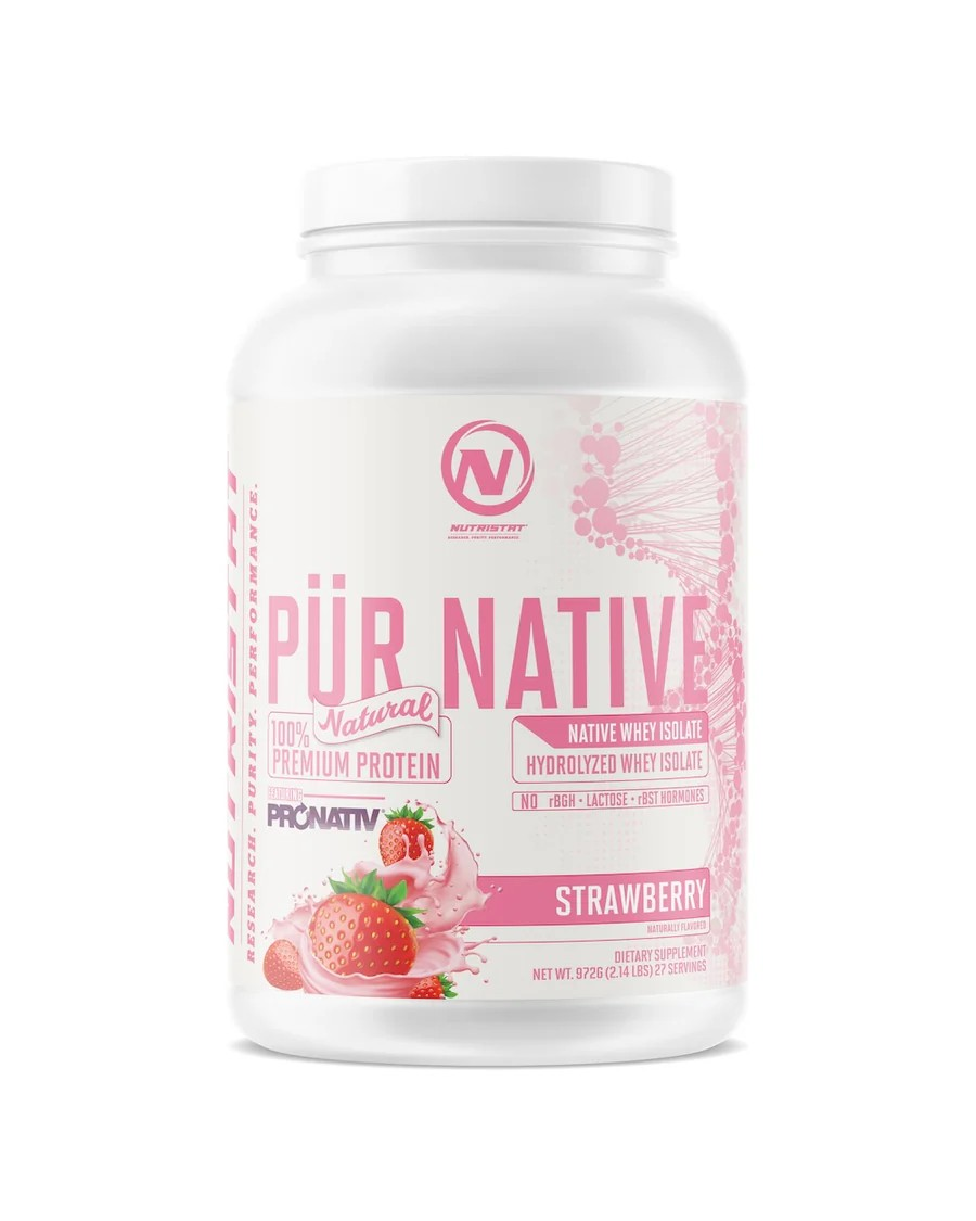 Nutristat PÜR NATIVE NATURAL - 27 Servings / Strawberry