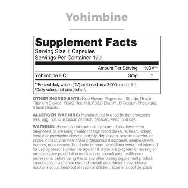Yohimbine with Rauwolscine
