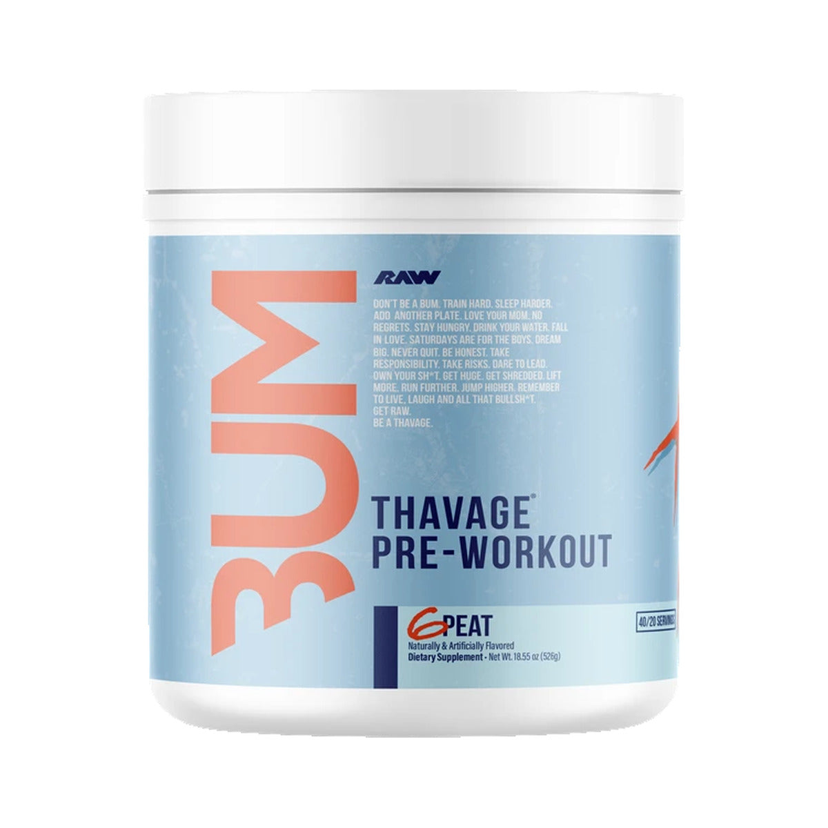 CBUM Thavage Pre-Workout - 6PEAT