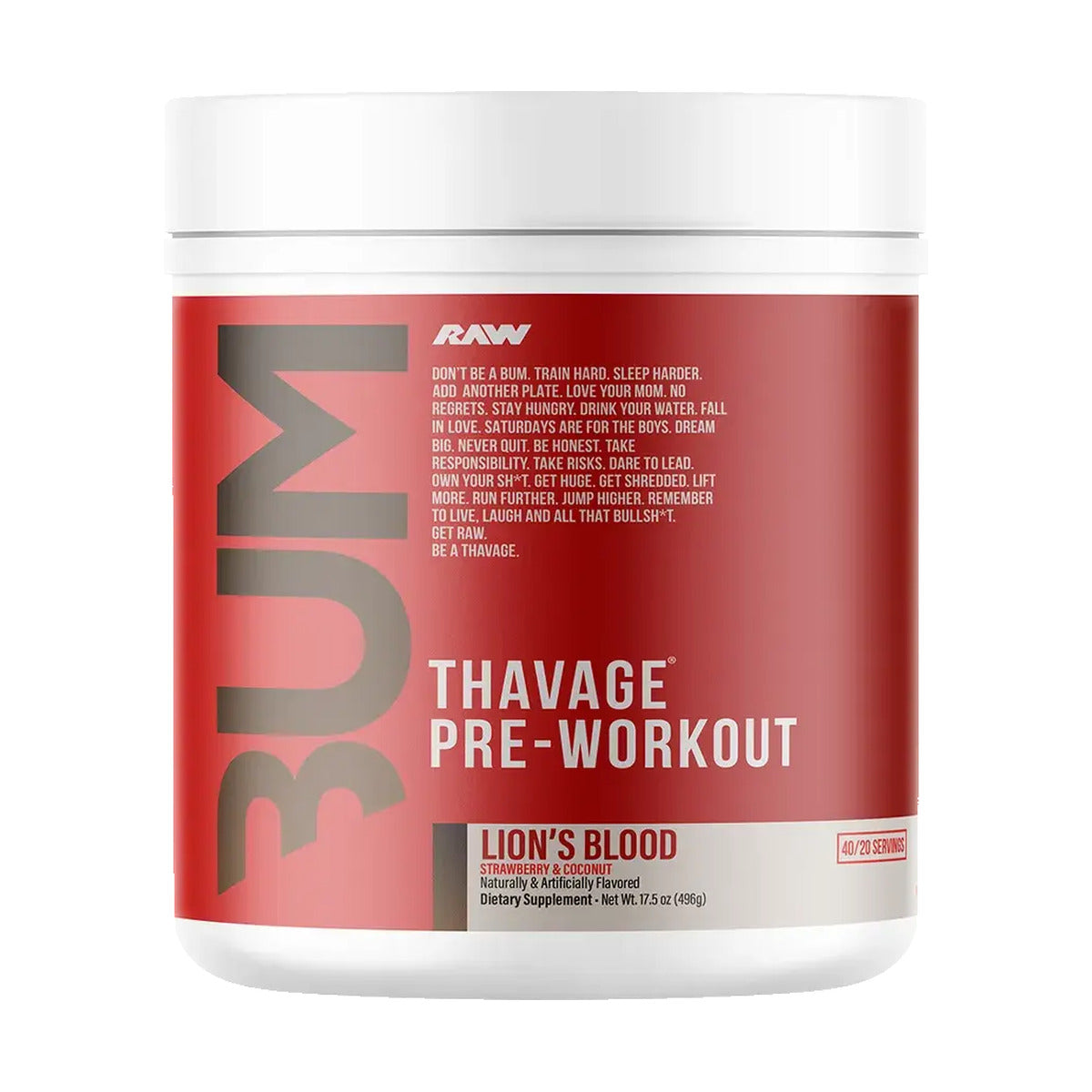 CBUM Thavage Pre-Workout - Lion's Blood