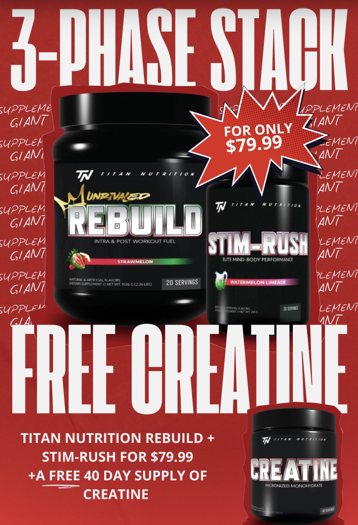 Titan 3- Phase Nutrition Stack