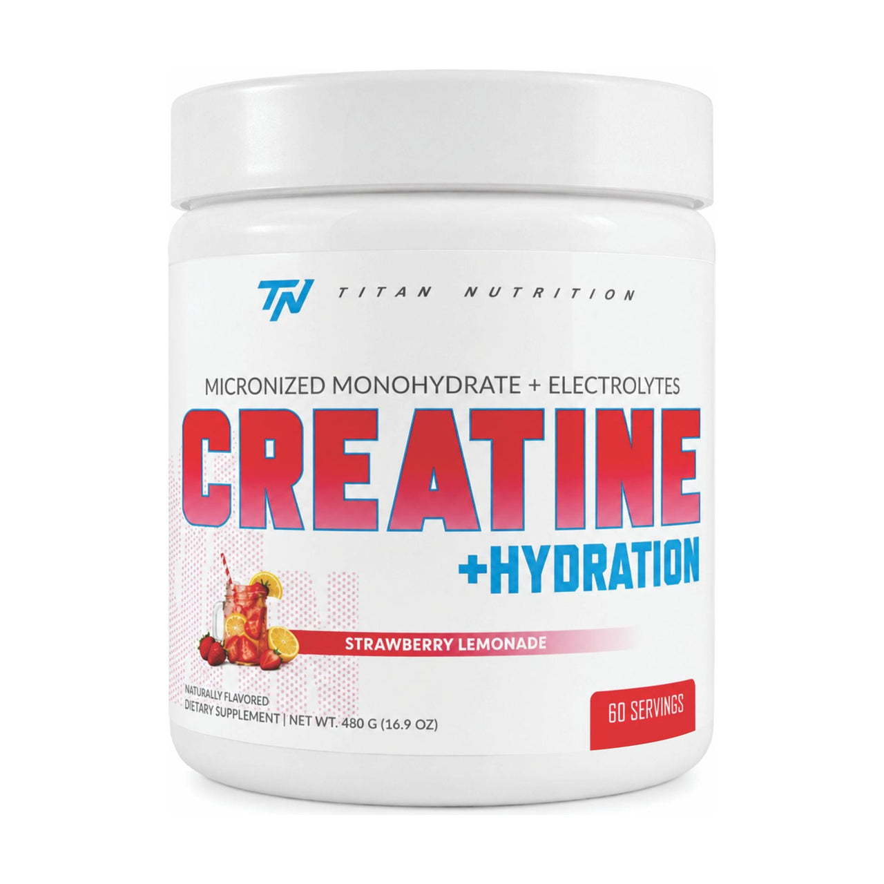 Titan Nutrition Creatine + Hydration - Strawberry Lemonade
