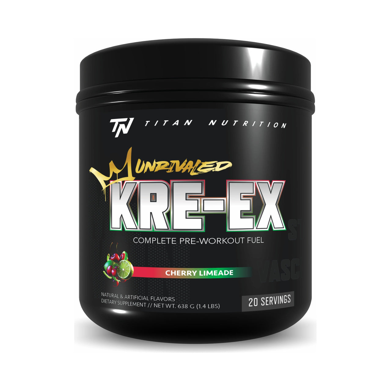 Titan Nutrition KRE-EX Unrivaled Pre-Workout - Cherry Limeade