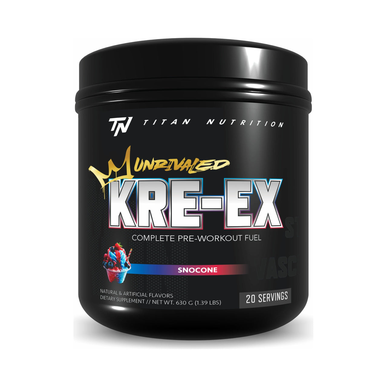 Titan Nutrition KRE-EX Unrivaled Pre-Workout - Snocone