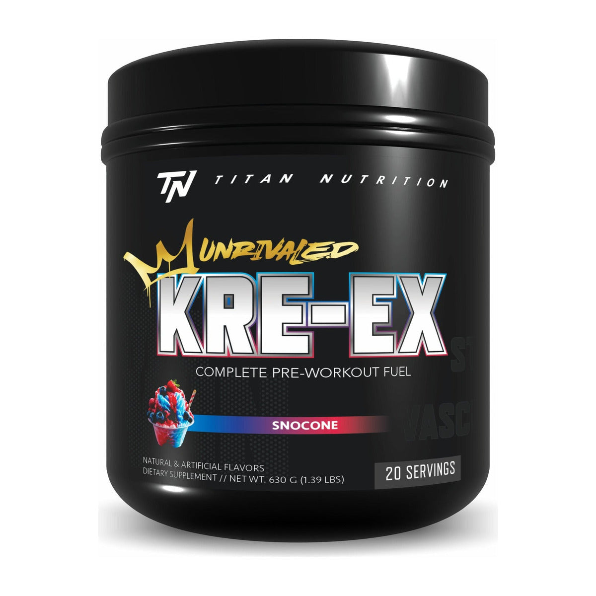 Titan Nutrition KRE-EX Unrivaled Pre-Workout - Snocone