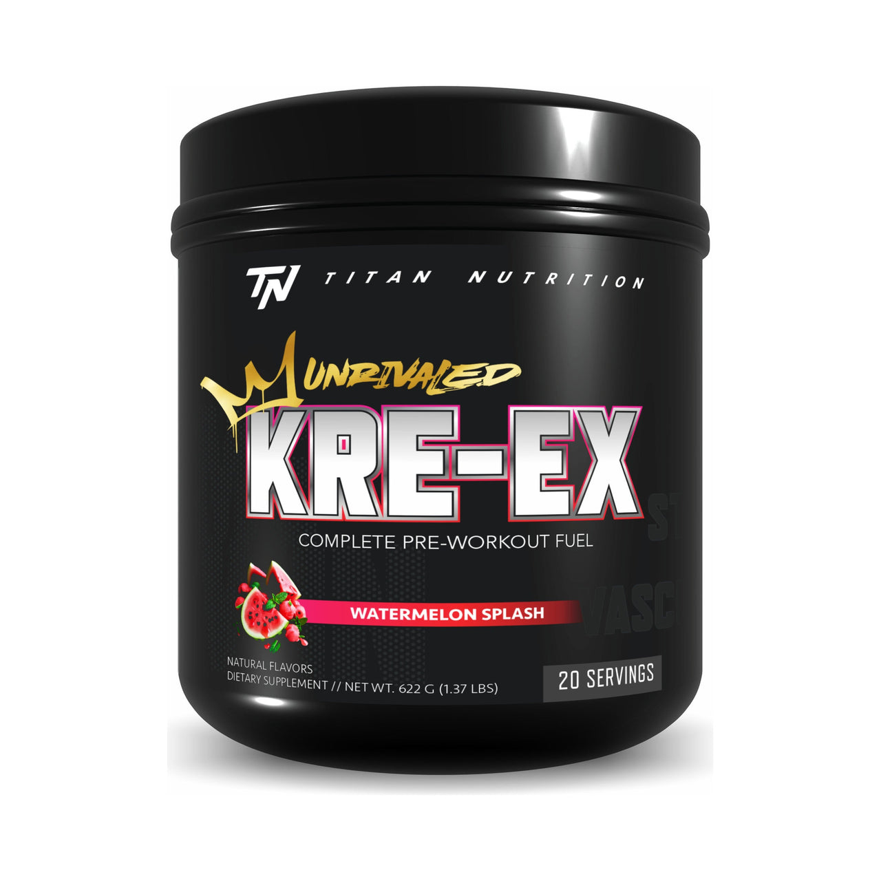 Titan Nutrition KRE-EX Unrivaled Pre-Workout - Watermelon Splash