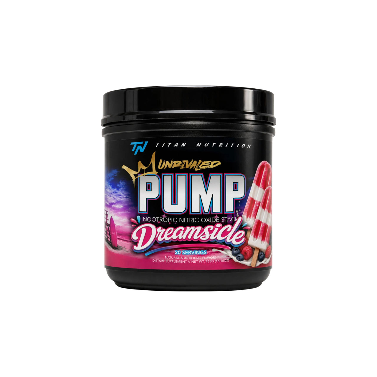 Titan Nutrition PUMP Unrivaled Nitric Oxide Stack - Dreamsicle