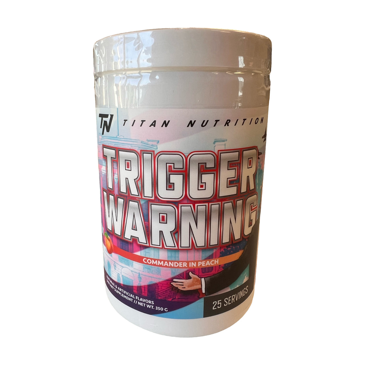 Titan Nutrition Trigger Warning Pre-Workout - Commander in Peach