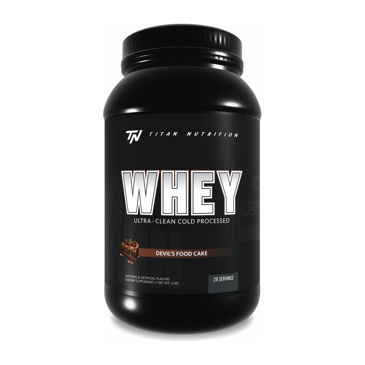 Titan Nutrition Whey Protein - 2 LB / Devils Food Cake