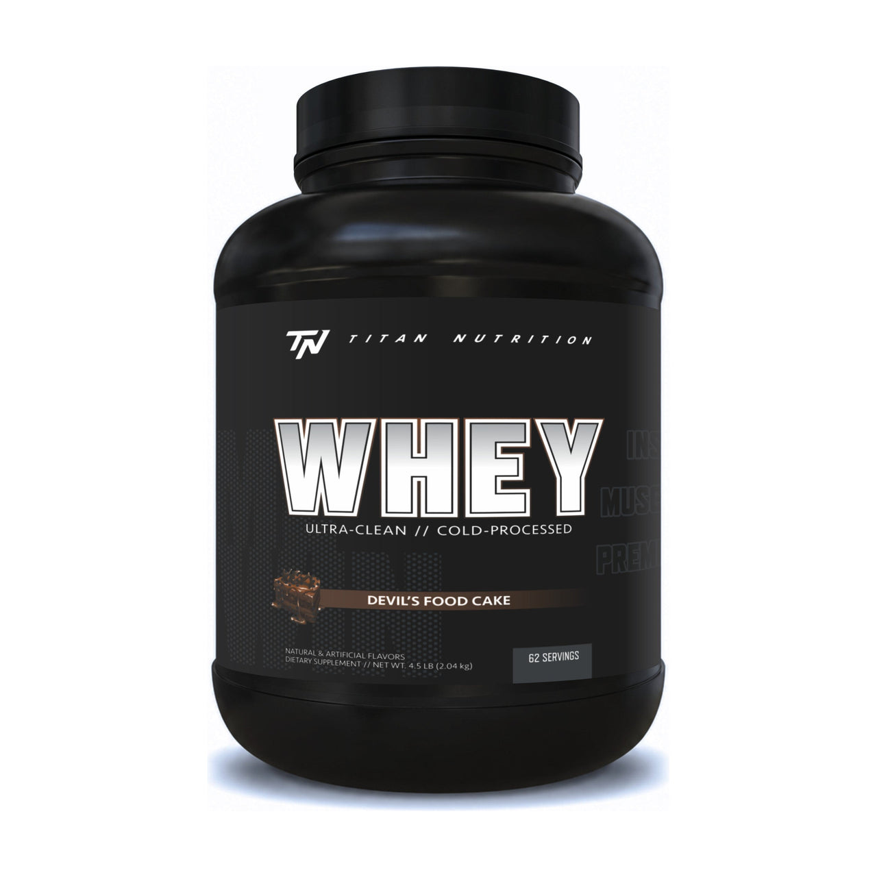 Titan Nutrition Titan Whey Protein - 4.5 LB / Devils Food Cake