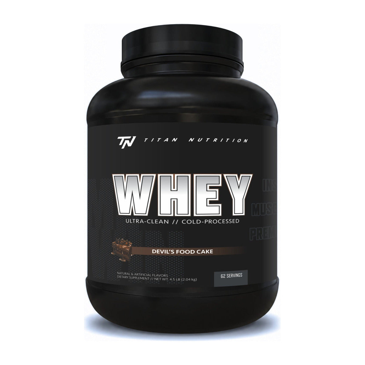 Titan Nutrition Whey Protein - 4.5 LB / Devils Food Cake