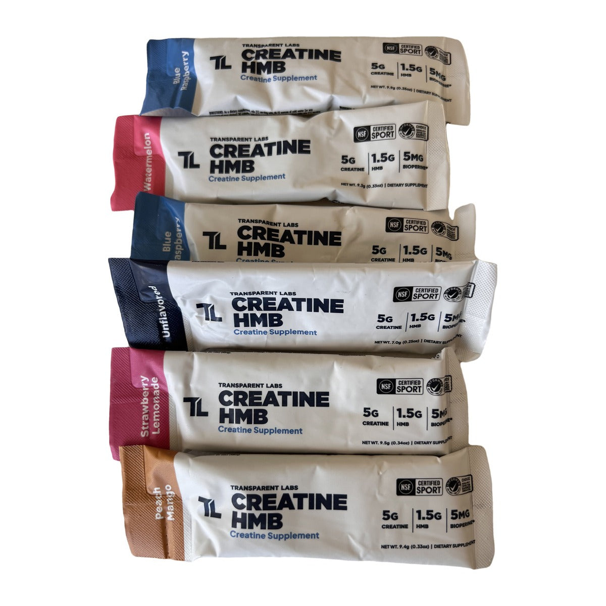 Transparent Labs Creatine HMB Variety Pack stick packs