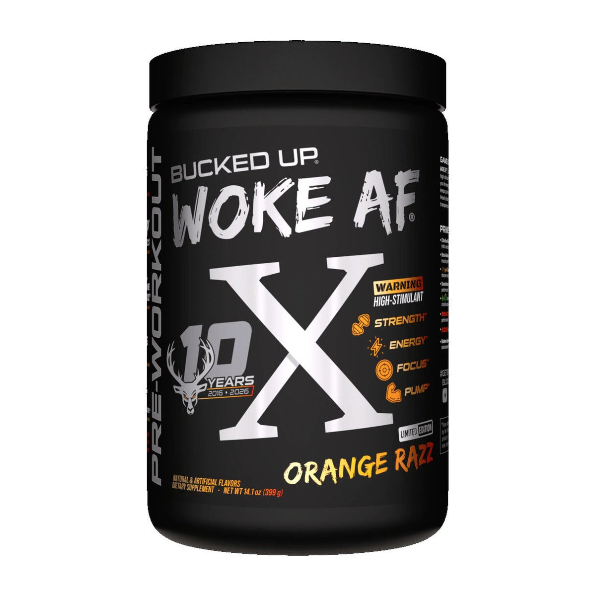 Bucked Up Woke AF X - Orange Razz