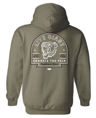 Green Supplement Giant "Embrace" Pull-up Hoodie