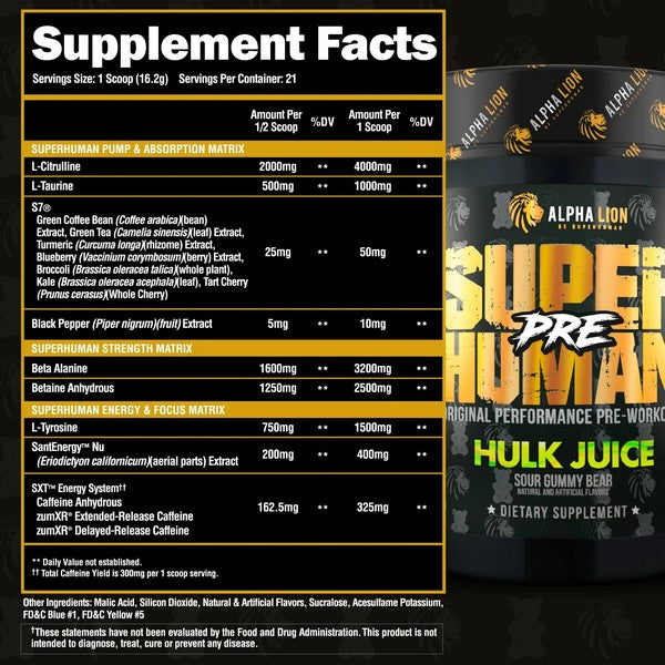 Super Human Pre-workout - Supplement Giant
